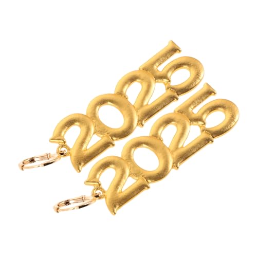 POPETPOP Leichte Zahlen Ohrringe aus Langlebiger Legierung Modische Statement Drop Ohrringe für Festliche Neujahrsfeiern Vielseitige und Auffällige Ohraccessoires für Damen von POPETPOP