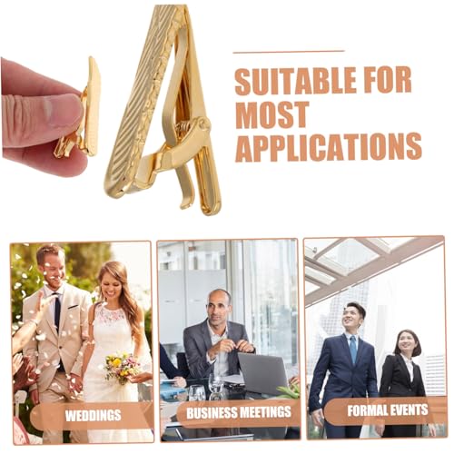POPETPOP Leichter Herren Krawattenklammer mit Einzigartigem Flügeldesign Minimalistischer Tie Clip für Business Hochzeiten und Formelle Anlässe Stilvoll und Praktisch für Männer von POPETPOP