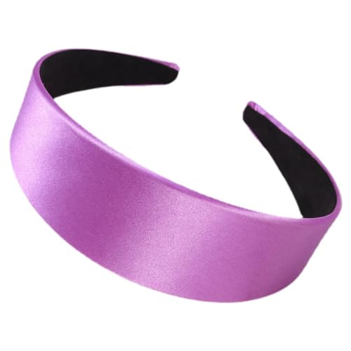 POPETPOP Lila Stirnband Breites Mode-Stirnband Damen Rutschfestes Haarband Kostüm-Haar-Accessoire von POPETPOP