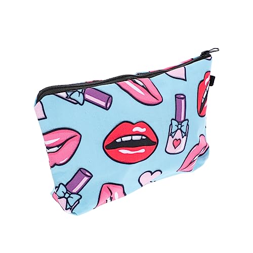 POPETPOP Lippen Kosmetik Tasche Organizer-Taschen Für Die Reise Kosmetische Reisetasche Make-up-behälter Reise-Aufbewahrungstasche Kosmetik-Organizer Polyester Makeup Tasche Erdfarben 3D von POPETPOP