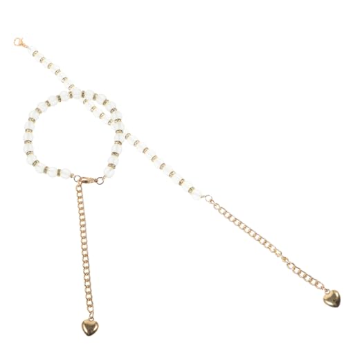 POPETPOP Lose High Heel Schnürsenkel Perlen Design Abnehmbare Hohe Absatzbänder Komfortable Sicher Sitzende Schuhbänder Für Damen Für Party Und Alltag von POPETPOP