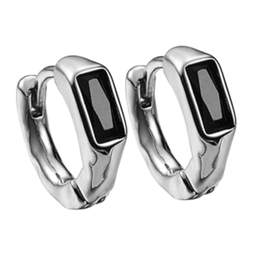 POPETPOP Männer Ohrringe Kleine Creolen Designer Ohrschmuck Hip Hop Stil Moderner Modeschmuck Minimalistische Loop Ohrringe Vielseitige Accessoires für Alltag und Events von POPETPOP