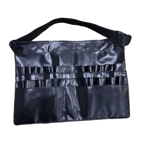 POPETPOP Make up Pinsel Aufbewahrungstasche PU Kosmetiktasche Multifunktional für Make up Künstler Crossbody Hüfttasche Organizer für Pinsel und Kleine Kosmetik für Foto Tv einsätze von POPETPOP