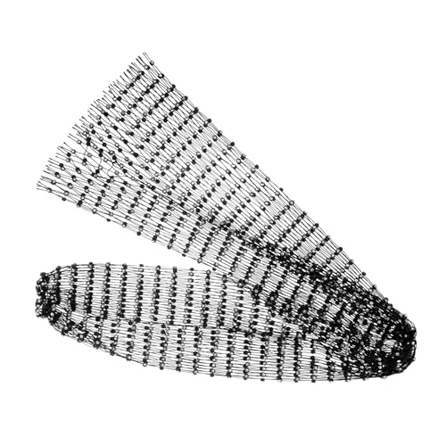 POPETPOP Mesh Head Scarf mit Strassbesatz Modisches Netz Kopftuch für Damen Eleganter Haarschmuck Atmungsaktives Mesh Design Vielseitig für Party und Alltag Geeignet von POPETPOP