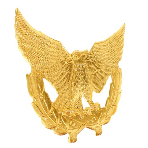 POPETPOP Metall Hutabzeichen Adler Langlebig Robust für Sicherheitsuniformen Hochwertiges Design Stilvoll für Professionelle Sicherheitskräfte von POPETPOP