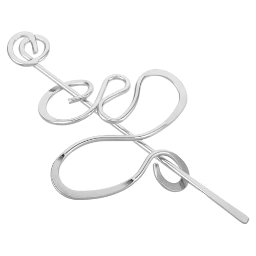 POPETPOP Metallic Haarstab Unregelmäßig Gebogen Große Chinesische Haarnadel Damen Haarschmuck Handgefertigt Kupfer DIY Accessoire Für Langes Haar Styling von POPETPOP