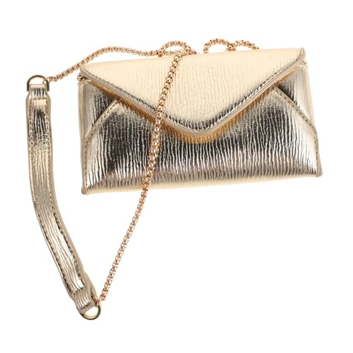 POPETPOP Mini Handtasche Damen PU Kette Schultertasche Kleine Umhängetasche Elegant Leicht Kompakt Abendtasche Für Party Alltag von POPETPOP