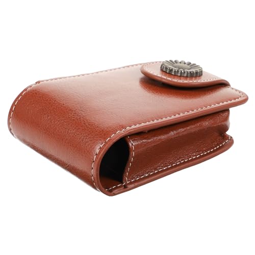 POPETPOP Mini Lippenstift Tasche mit Spiegel Kleine Kosmetiktasche Damen Tragbarer Lippenstiftbeutel für Geldbörse Multifunktionaler Make up Organizer Handliche Schminktasche für Unterwegs von POPETPOP