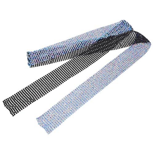 POPETPOP Mode Glitzer Punk Metall Glitzerschal Halskette Damen Choker Kette Vielseitig als Halstuch und Schmuck für Partys und Clubnächte in Minzblau von POPETPOP