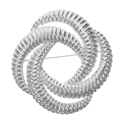 POPETPOP Moderne Geometrische Streifenbrosche aus Langlebiger Legierung Modisches Accessoire für Damen Eleganter Ansteckschmuck für Alltag Party Hochzeit und Besondere Anlässe Einfach zu von POPETPOP