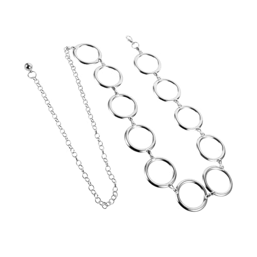 POPETPOP Modischer Taillenkettengürtel Damen Verstellbar Metall Gürtel Taillenschmuck Vielseitig Passend für Kleider und Outfits Damen Hüftkette Geschenkidee von POPETPOP