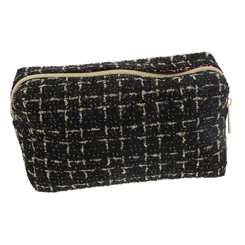 POPETPOP Multifunktionale Kosmetiktasche Damen Großvolumig Leicht Reise Make Up Toilettenartikel Organizer Kompakt Schwarz Vielseitig Handlich für Unterwegs von POPETPOP