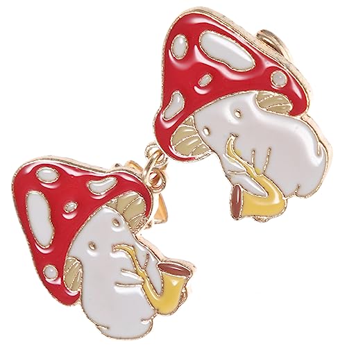 POPETPOP Mushroom Brooch Pin Cartoon Anstecknadel Clip für Kleidung und Schal Niedlicher Pilz Clip als Modisches Accessoire für Pullover Kleid Kragen und Strickjacke von POPETPOP