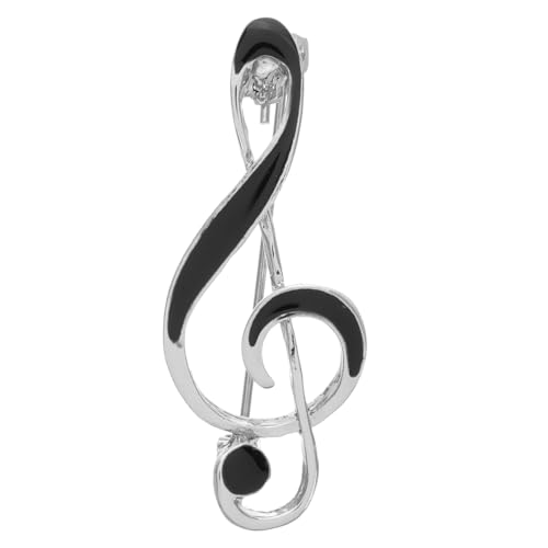 POPETPOP Musikalische Noten Brosche aus Zinklegierung Anstecknadel für Pullover Cardigan und Hemd Kreatives Musik Motiv Vielseitiges Accessoire für Anzüge Kleider und Rucksäcke von POPETPOP