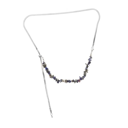 POPETPOP Natürliche Steinkette Damen Unregelmäßige Steine Pull Kette Minimalistischer Choker Schmuck Frauen Alltag Stilvoller Anhänger POPETPOP Natürliche Steinkette Damen Unregelmäßige Steine Pull Kette Minimalistischer Choker Schmuck Frauen Alltag Stilvoller Anhänger von POPETPOP