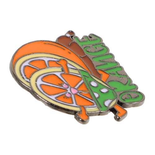 POPETPOP Niedrige Gewicht Obst Emaille Brosche Orange Anstecknadel Cartoon Frucht Design für Rucksäcke Jacken Hüte Vielseitige Dekoration für Orange Shirt Day von POPETPOP