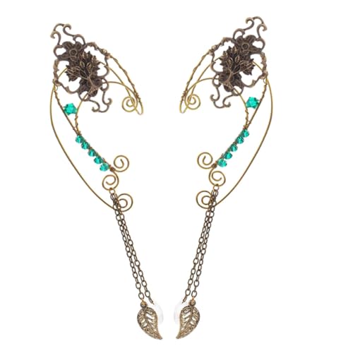 POPETPOP Non Piercing Ear Cuff Ohrmanschetten Damen Komfortabel Verstellbar Cosplay Ohrschmuck für Frauen Elfen Accessoires für Alltag und Fest von POPETPOP