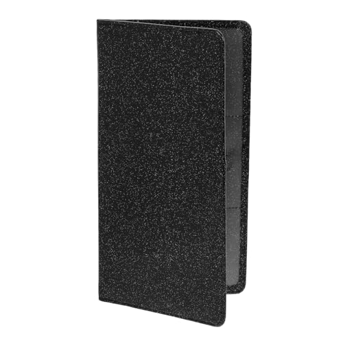 POPETPOP PU Fahrzeug Schein Robuster Auto Zulassungskartenhalter mit Mehreren Fächern Stilvolle Schwarze Versicherungs und Registrierungsdokumententasche für Fahrzeugunterlagen von POPETPOP