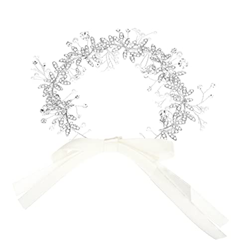 POPETPOP Perle Und Diamant-stirnband Blumenmädchen Hochzeitsstirnband Für Bräute Mädchen Schmuck Goldene Haaraccessoires Dekorative Haargummis Strasssteine Schmücken Braut Hochzeitskleid von POPETPOP