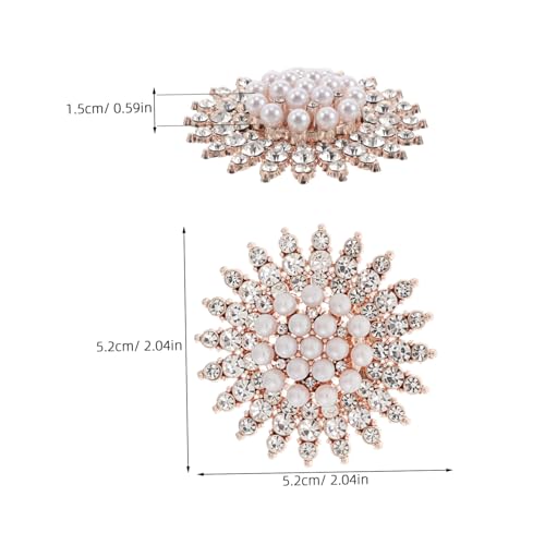 POPETPOP Perlenbrosche Damen Vielseitiger Schalclip und Taillenspanner Modischer Anstecknadel für Pullover und Strickjacken Stilvoller Schmuck für Herbst und Winter Klassisches Accessoire von POPETPOP