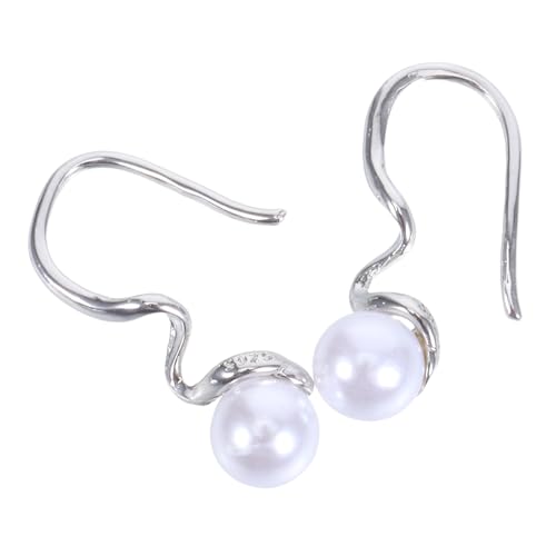 POPETPOP Perlenohrringe Damen Leichtgewichtige Kupfer Ohrstecker Geometrisch Elegant Vielseitig für Alltag und Festliche Anlässe von POPETPOP