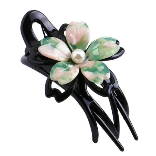 POPETPOP Blumen-haarclip aus Acryl für Mädchen Nonslip Haarklammer für Dichte Lockige oder Glatte Haare Stylische Haaraccessoires in Frischen Farben von POPETPOP