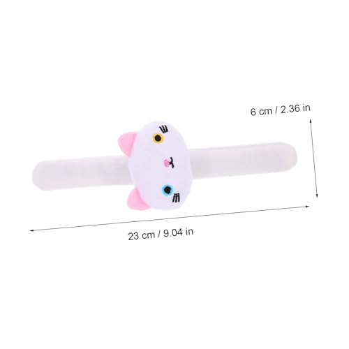 POPETPOP Plüsch Katzen Slap Armband Kuscheliges Tiermotiv Handgelenkband Party Mitgebsel Freundschaftsarmband Niedliches Katzenmotiv Leicht Tragbar Für Geburtstagsfeiern Kostümpartys von POPETPOP
