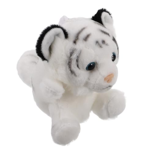 POPETPOP Plüsch Schlüsselanhänger Weiches Kuscheltier Tiger Münzbeutel Anhänger Niedliches Stofftier Accessoire für Damen Handtaschen und Geldbörsen von POPETPOP