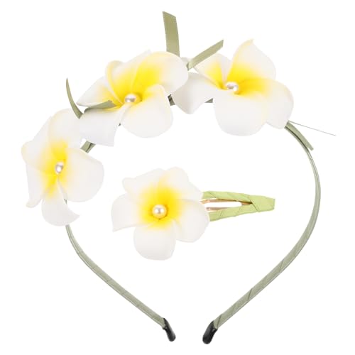 POPETPOP Plumeria Haarspangen Teilig Tropische Hawaii Blumen Haarclips Sommerliche Haarschmuck Damen Strand Party Dekorative Haarklammern für Dickes und Dünnes Haar von POPETPOP