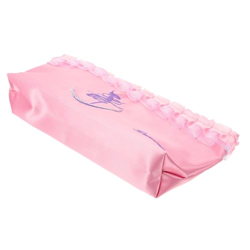 POPETPOP Portabler Ballettschuh Aufbewahrungsbeutel aus Seidigem Material Leichte Tanzschuhtasche für Mädchen Dekorativer Strapazierfähiger Schuhbeutel zum Schutz und Transport von von POPETPOP