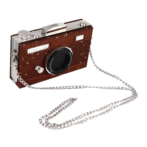 POPETPOP Quadratische Umhängetasche Damen Kameraform Kleine Crossbody Bag mit Breitem Schultergurt Modisch Kompakt und Geräumig für Alltag und Kosmetik Tragbar und Stylisch von POPETPOP