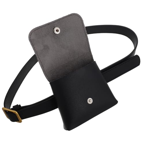 POPETPOP Retro Gürteltasche Damen Vintage Bauchtasche Hüfttasche aus Imitat Vielseitig als Taillen und Handytasche für Alltag Reisen und Freizeit Dehnbarer Gürtel Modisches Accessoire in von POPETPOP