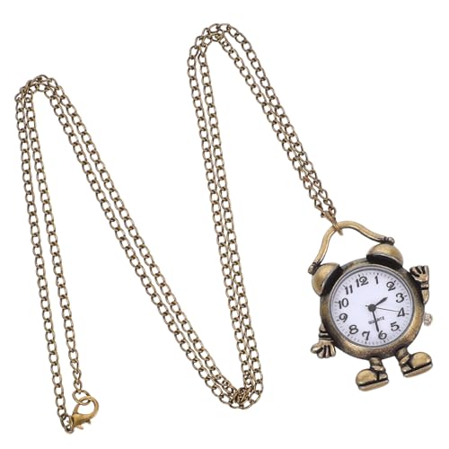 POPETPOP Retro Taschenuhr Legierung mit Kette Kreative Quarzuhr im Vintage für Herren Damen für Familie Freunde Präzise Zeitmessung Modisches von POPETPOP