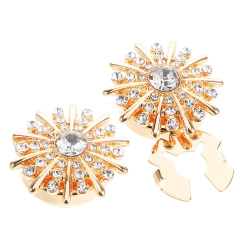 POPETPOP Rhinestone Manschettenknöpfe Cover für Damen Hemd Knopfabdeckungen Schmuck Knopfschmuck Elegant Installieren Langlebig Modisch für Hochzeit Business und Alltag von POPETPOP