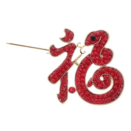 POPETPOP Kupfer Schlangen Brosche Mit Fu Charakter Damen Modeaccessoire Für Anzüge Jacken Schlichte Elegante Schmuck Anstecknadel von POPETPOP