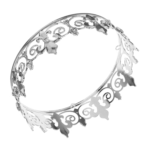 POPETPOP Silber Diadem Hochzeits Haarschmuck für Frauen Robustes Headpiece für Verschiedene Frisuren und Kleider Zeitloses Design für Hochzeitsfeiern von POPETPOP