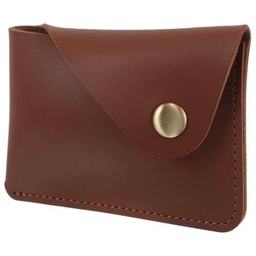 POPETPOP Slim Vintage Kartenetui Aus Pu-Leder Mini Geldbörse Mit Münzfach Eleganter Kartenhalter Für Kreditkarten Visitenkarten Und Ausweise Kompakt Und Tragbar Für Unterwegs von POPETPOP