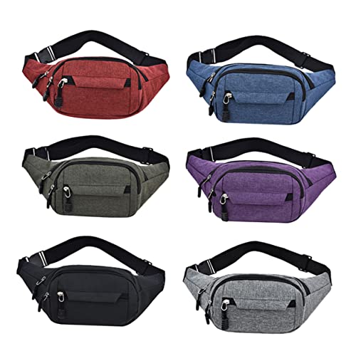 POPETPOP Bauchtasche Herren-gürteltasche Modische Hüfttaschen Laufgürtel Sportzubehör Aus Oxford Outdoor-Sportler Lila von POPETPOP