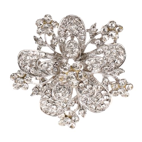 POPETPOP Strass Brosche Hochzeit Anstecknadel Damen Modisch Vielseitig Schmuck für Kleid Mantel Tasche Festliche Dekoration Accessoire von POPETPOP