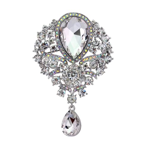 POPETPOP Strass Brosche Pin Glitzernde Glasbrosche Schmuck Anstecknadel für Damen Kleidung Mantel Schal Rucksack Accessoire Geschenk von POPETPOP