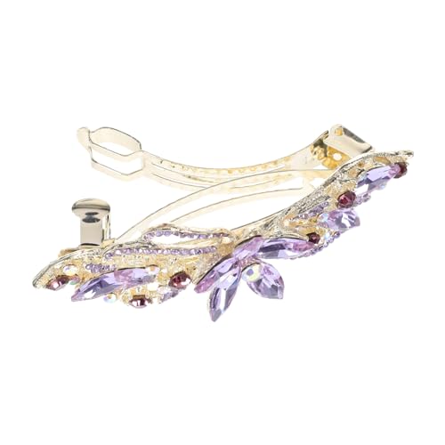 POPETPOP Strass Haarklammer mit Robustem Federclip Funkelnder Bling Haarschmuck für Frauen Stilvoller Ponytail Halter Geeignet für Partys Zeremonien und Festliche Anlässe von POPETPOP