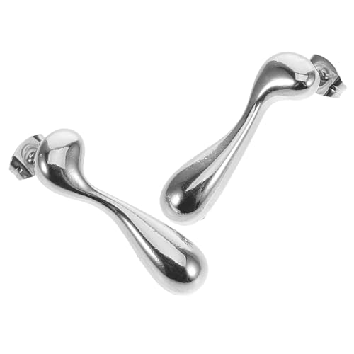 POPETPOP Stylische Wasserfall Ohrhänger Edelstahl Damen Ohrstecker Kleine Tropfen Ohrringe Elegant Komfortabel Alltagsschmuck von POPETPOP