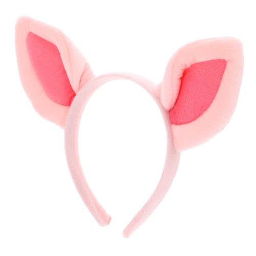 POPETPOP Tier Ohr Stirnband Mit Schweineohren Niedliches Haarband Für Cosplay Partys Und Karneval Für Damen Und Bequem Und Leicht Zu Tragen von POPETPOP