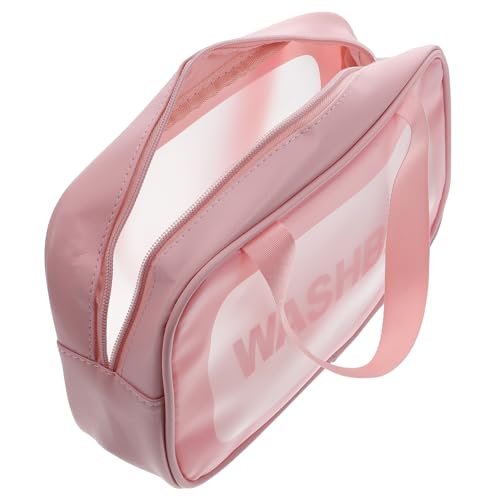 POPETPOP Transparente Kosmetiktasche Aufbewahrungsbeutel Für Kosmetika Wäschesack Reise-Organizer Für Kulturbeutel Damen Kulturbeutel Make-up-waschtasche Mann Toilettenartikel PVC Schmuck von POPETPOP