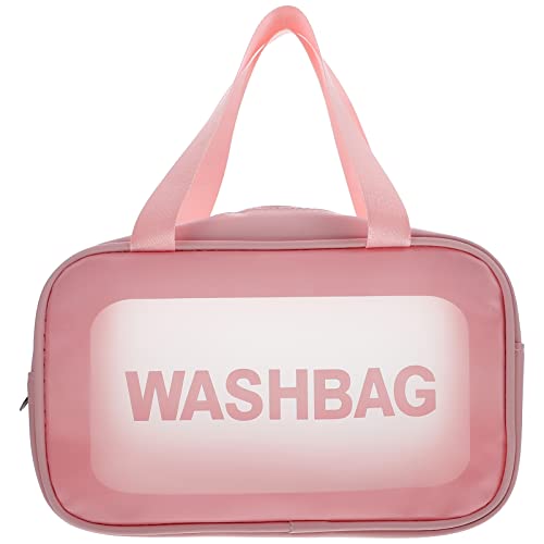 POPETPOP Transparente Kosmetiktasche Reise-toilettenartikel Badezimmertasche Wäschesack Makeup Tasche Make-up-taschenhalter Waschtasche Für Damen Badetasche Reisetasche Schmuck PVC Fräulein von POPETPOP