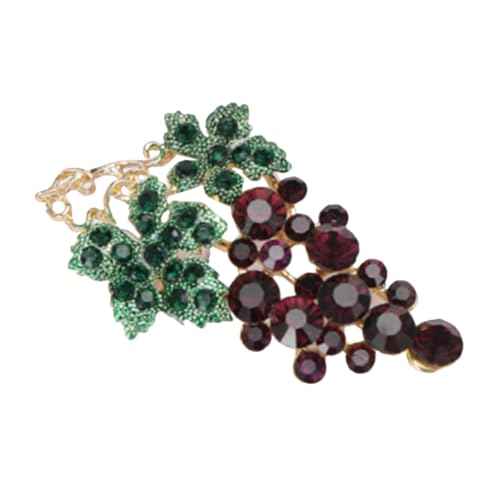 POPETPOP Trauben Brosche Pin Damen Schmuck Anstecker für Rucksäcke und Kleidung Vielseitig Eleganter Mantel Anzug Accessoire von POPETPOP