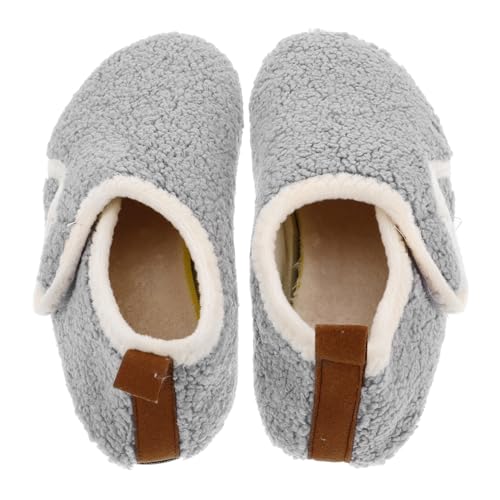 POPETPOP Unisex Hausschuhe mit Weicher Gummisohle Bequeme Warme Pantoffeln für Damen und Herren Rutschfeste Indoor Outdoor Slipper Stylische Gemütliche Hausschuhe für Zuhause und Reisen von POPETPOP