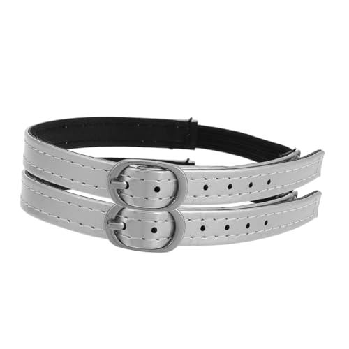 POPETPOP Verstellbare Elastische Knöchelriemen aus PU für Damen Rutschfeste High Heels Schuhbänder Installation Abnehmbare Schnallen Bequemes Anpassen für Sicheren Halt bei Pumps und von POPETPOP