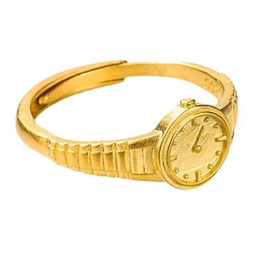 POPETPOP Verstellbarer Damenring Metallring Freundschaftsring Schmuck Verlobungsring Schlicht für Alltag Party Hochzeit und von POPETPOP