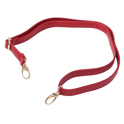 POPETPOP Verstellbarer Weicher PU Schultergurt für Damen Crossbody Taschenriemen mit Metallverschluss Langlebiger Tragegurt in Trendigem Burgunderrot Passend für Handtaschen und von POPETPOP